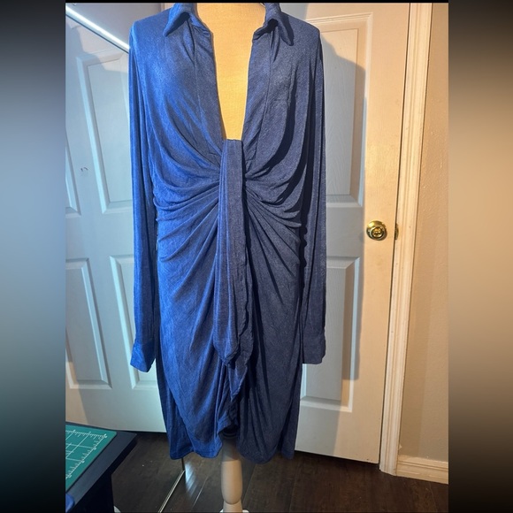 Blue formal homecoming prom dress - Picture 3 of 6